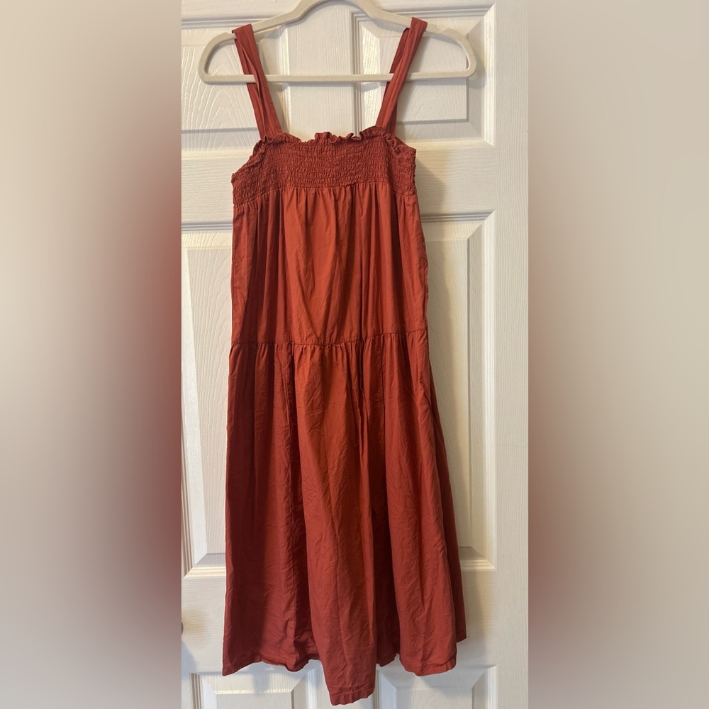 ASOS design trapeze midi cotton sundress